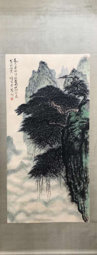 A Li xiongcai's landscape painting
