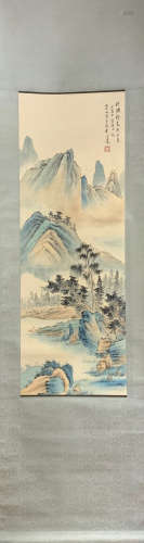 A Fu ru's landscape painting