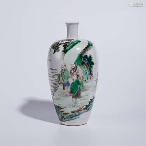 Qing Dynasty Kangxi pastel bottle