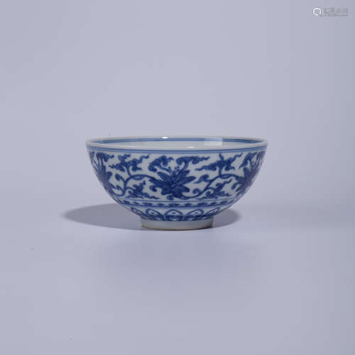 Qing Dynasty Yongzheng blue and white bowl