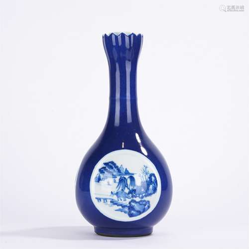 PAIR OF CHINESE BLUE AND WHITE VASES