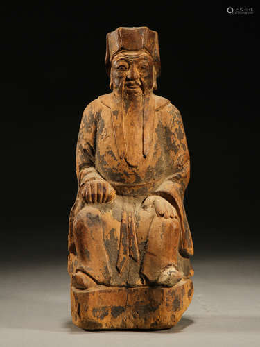 Wooden figures of the Qing Dynasty