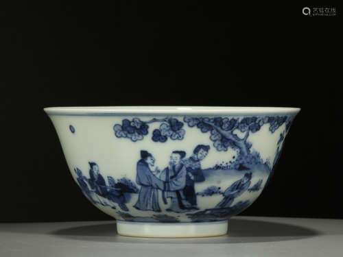 Blue and white bowl