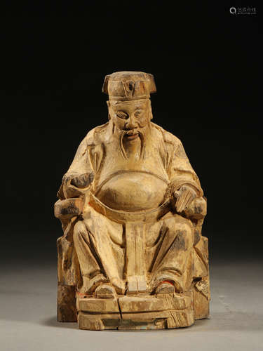 Wooden figures of the Qing Dynasty