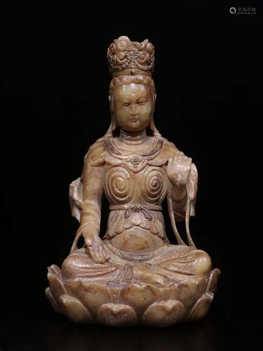 the Pyrophyllite Statue of Bodhisattva in Ancient Times