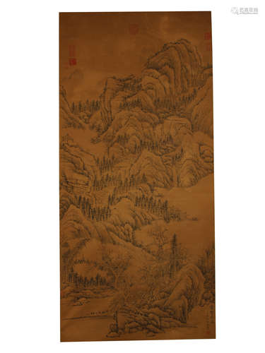 Qian Weicheng: landscape map of palace