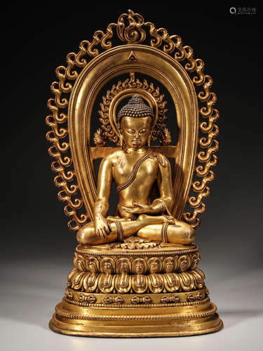 Gilt Bronze Buddha Statue