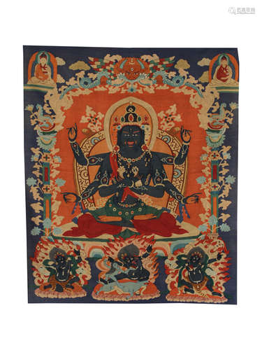 Silk thangka