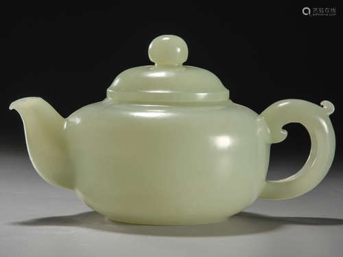 White jade small teapot