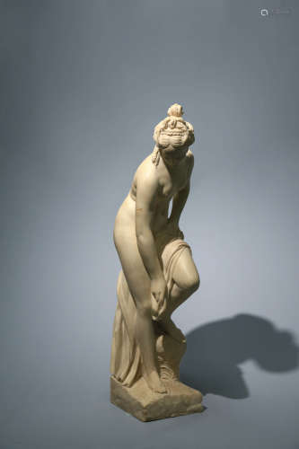 CHINESE CARVED STONE FIGURE OF VENUS