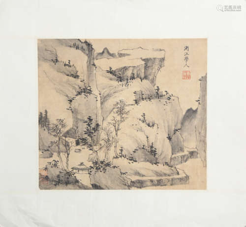 CHINESE LANDSCAPE PAINTING SCROLL