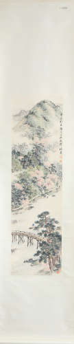 CHINESE LANDSCAPE PAINTING SCROLL TAO JING MARK
