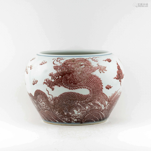 QING RED DRAGON BRUSH WASHER