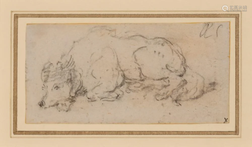 George Chinnery English, 1744-1852 Study of a Dog