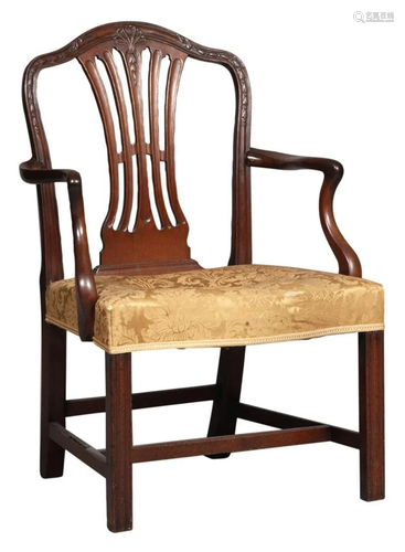 George III Mahogany Armchair