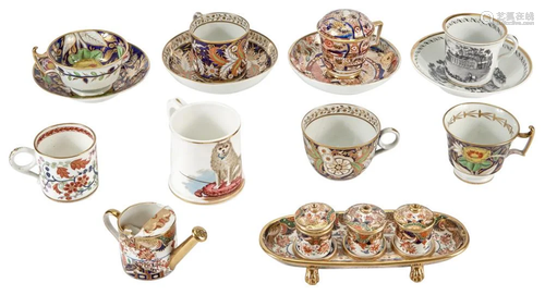 Group of English Porcelain Articles