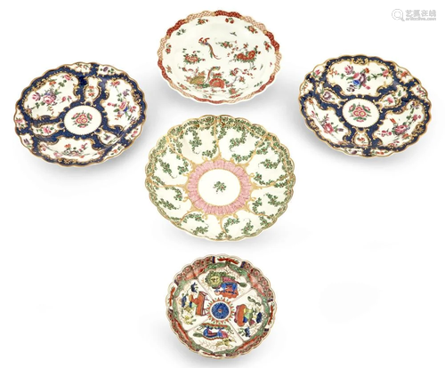 Group of English Porcelain Table Articles