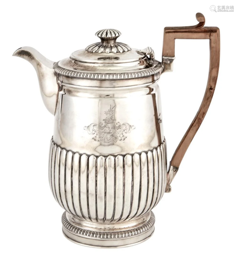 George III Sterling Silver Coffee Jug