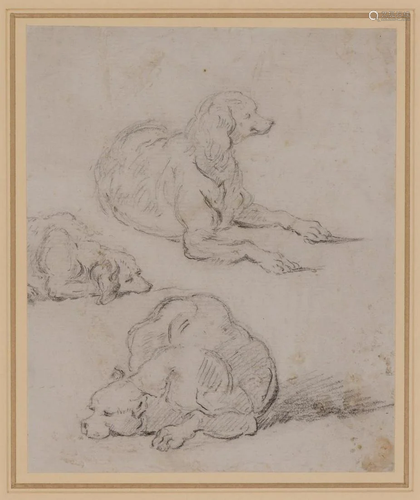 George Chinnery English, 1774-1852 Studies of Dogs