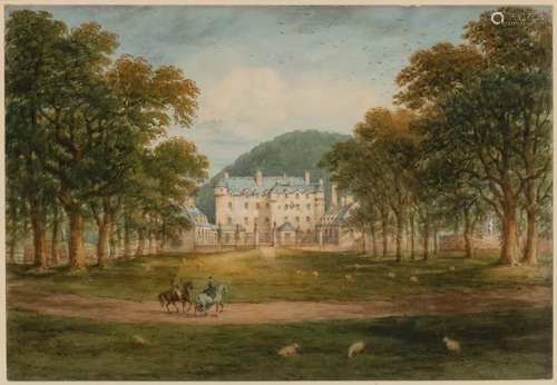 English School 19th Century Traquair House, Peebleshire