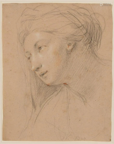 John Vanderbank English, 1694-1739 Head of a Young