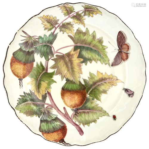 Chelsea Porcelain 'Hans Sloane' Botanical Plate