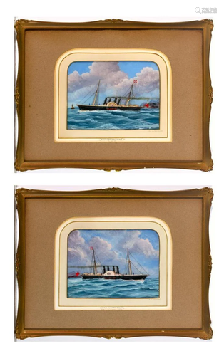 J. Stewart British, 19th Century R. M. S. Leinster and