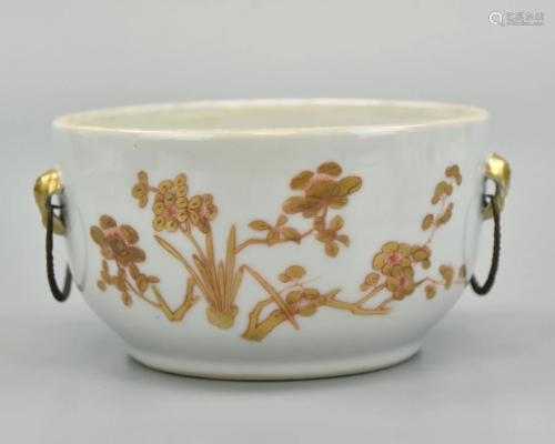 Chinese Gilt Porcelain Bowl, ROC Period