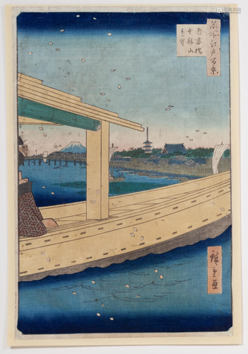 Hiroshige I, Kinryuzan, Japanese Woodblock Print