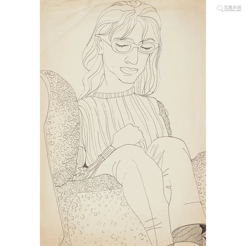 Â§ ALASDAIR GRAY (SCOTTISH 1934-2019) DRAWING OF A