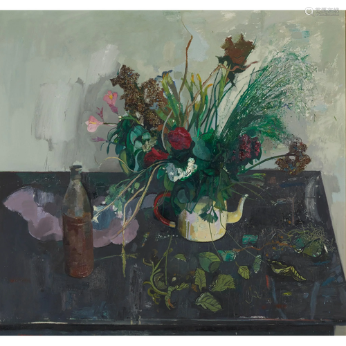 Â§ LEON MORROCCO A.R.S.A (SCOTTISH 1942-) FLOWERS, 1969