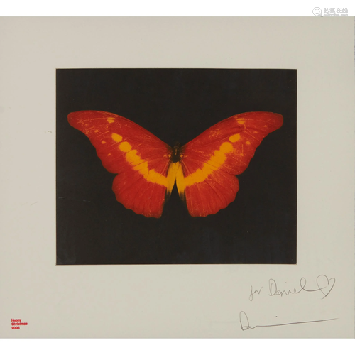 Â§ DAMIEN HIRST (BRITISH 1965-) TO LOSE (RED BUTTERFLY)