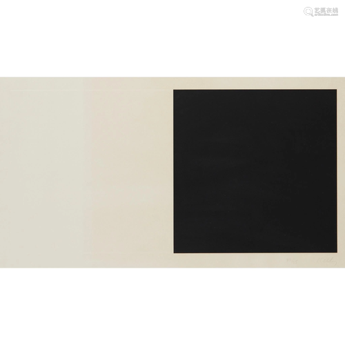 ELLSWORTH KELLY (AMERICAN 1923-2015) WHITE AND BLACK -