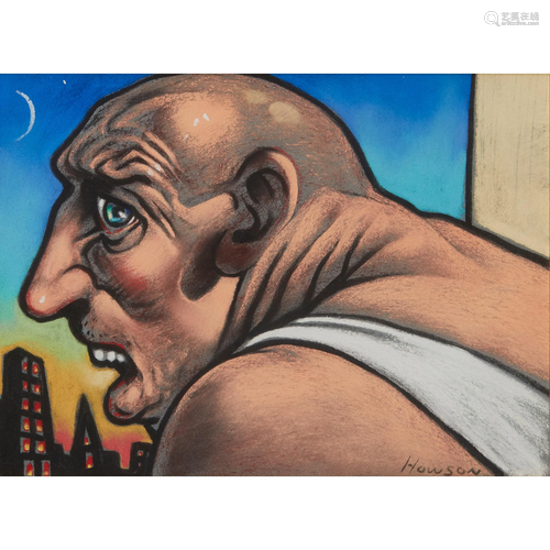 Â§ PETER HOWSON O.B.E. (SCOTTISH 1958-) HARD MAN