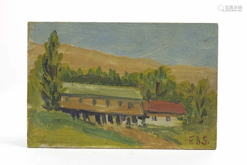 OIL LANDSCAPE PAINTING BY F. B. SWEENY