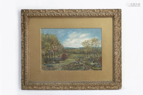 FRAMED LANDSCAPE PAINTING