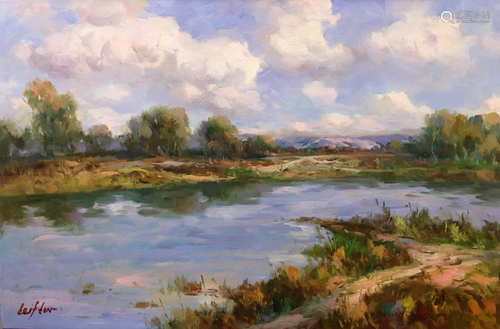 OIL PAINTING ON CANVAS OF LANDSCAPE