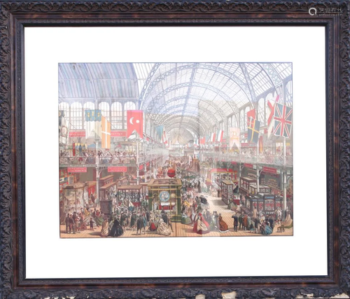 FRAMED COLOUR ILLUSTRATION OF THE GREAT EXHIBIT…