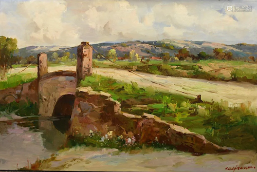 OIL PAINTING ON CANVAS OF LANDSCAPE