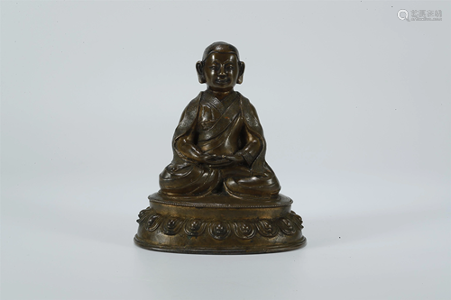 A Bronze Figure of Guru