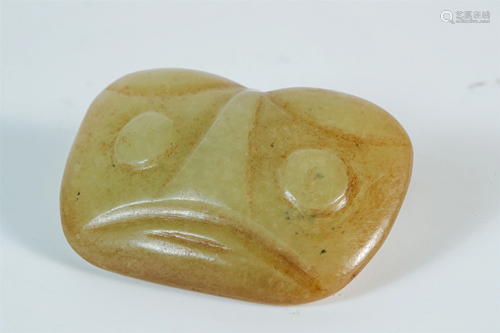 A Jade â€˜Human Headâ€™ Plaque