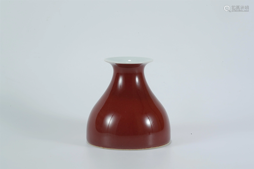 A Red-glazed Vase