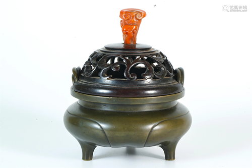 A Bronze Incense Burner