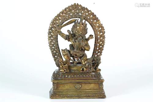 A Bronze figure of Vajrapani