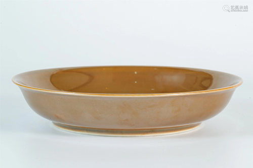 A Brown-Glazed Dish