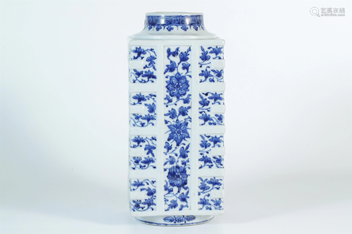 A Bleu-and-White 'Lotus' Vase