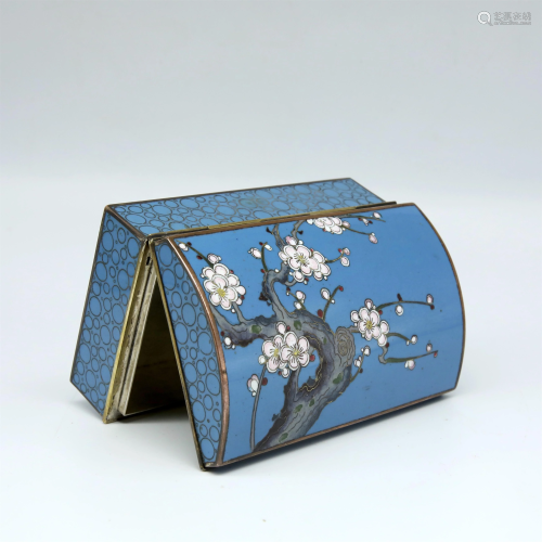 A CloisonnÃ© Enamel 'Floral' Box and Cover