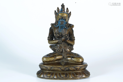 A Bronze figure of Vajrasattva