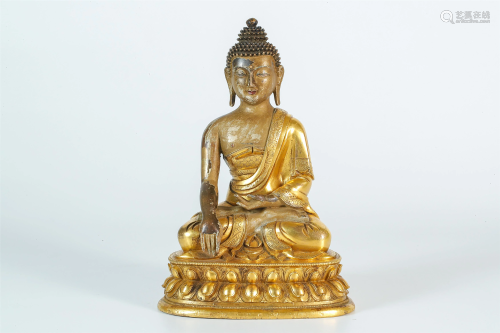 A Bronze Figure of Gautama Buddha