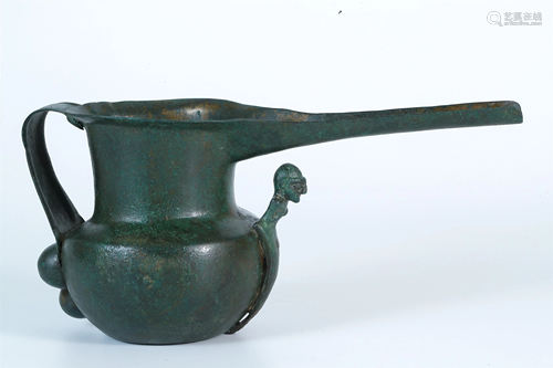 An Archaic Bronze Teapot